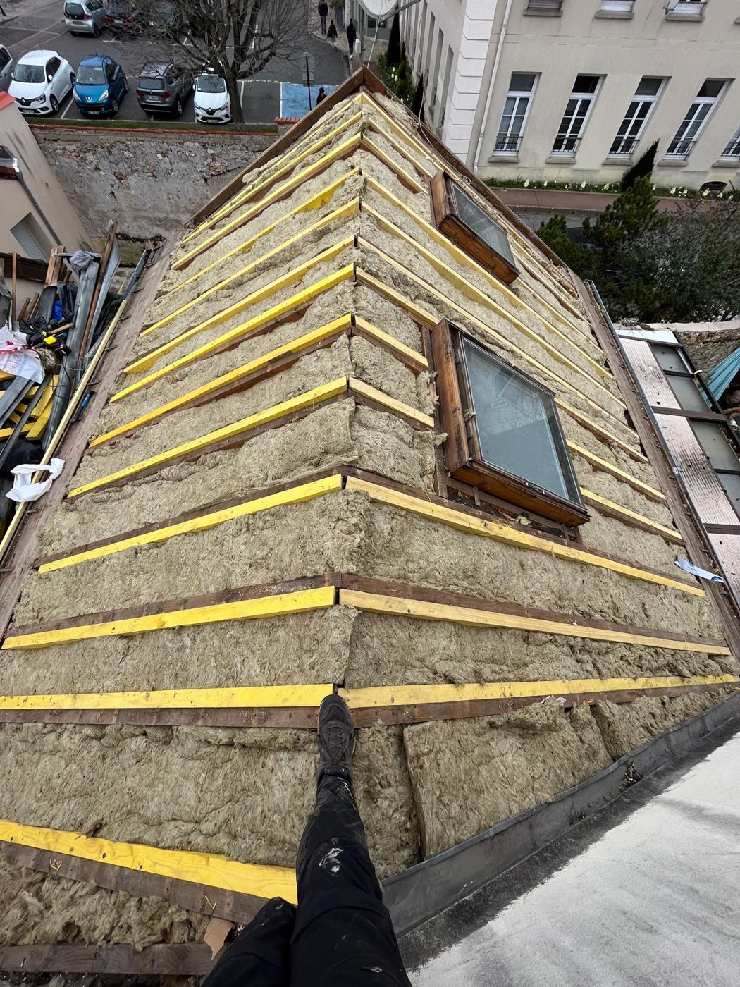 Isolation de toiture par l'extérieur